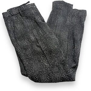 Dorothee Schumacher Womens Textured Trousers Size 2 Black White Pleated